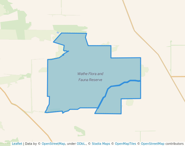 walking in Wathe Flora and Fauna Reserve map in Patchewollock
