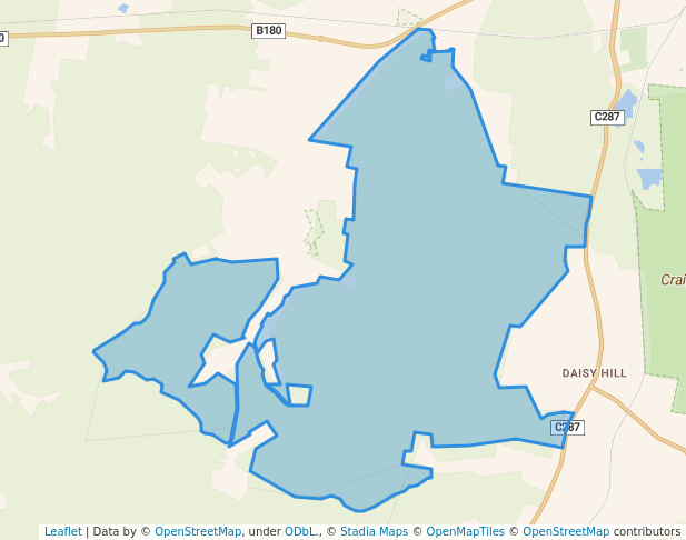 walking in Paddys Ranges State Park map in Alma
