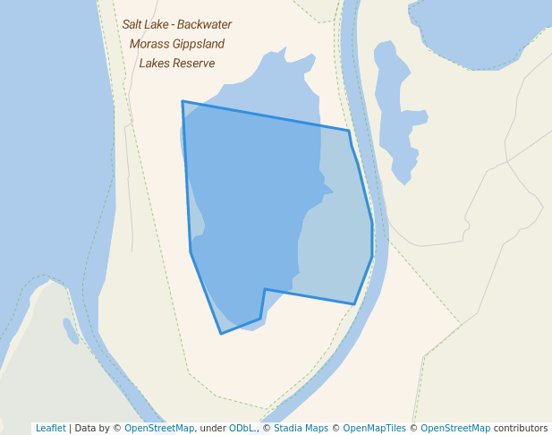 walking in Morley Swamp Gippsland Lakes Reserve map in Waterford
