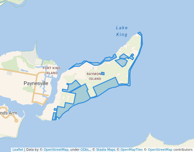 walking in Raymond Island Gippsland Lakes Reserve map in Boole Poole