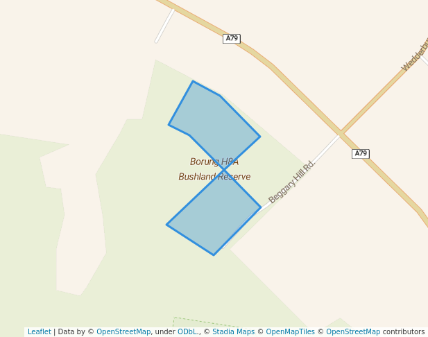 walking in Borung H8A Bushland Reserve map in Mysia