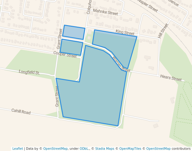 walking in Wildcat Hill Bushland Reserve map in Stawell West