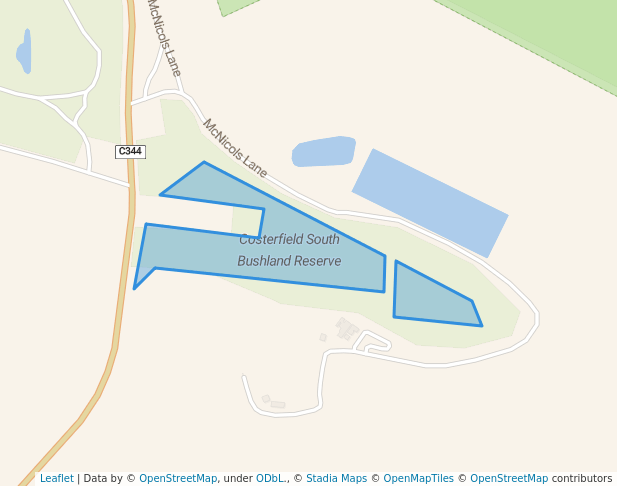 walking in Costerfield South Bushland Reserve map in Argyle