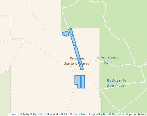 walking in Redcastle Bushland Reserve map in Argyle