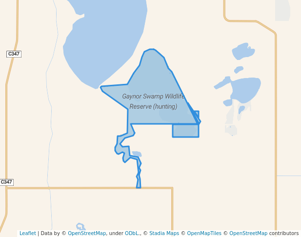 walking in Gaynor Swamp Wildlife Reserve (hunting) map in Gobarup