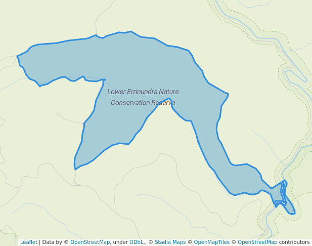 walking in Lower Errinundra Nature Conservation Reserve map in Bemm River