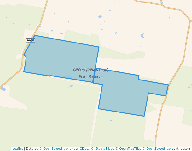 walking in Giffard (Rifle Range) Flora Reserve map in Lake Wellington