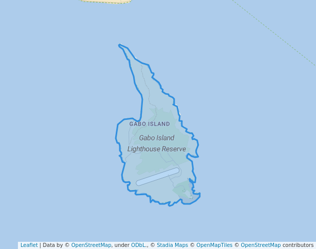 walking in Gabo Island Lighthouse Reserve map in Mallacoota
