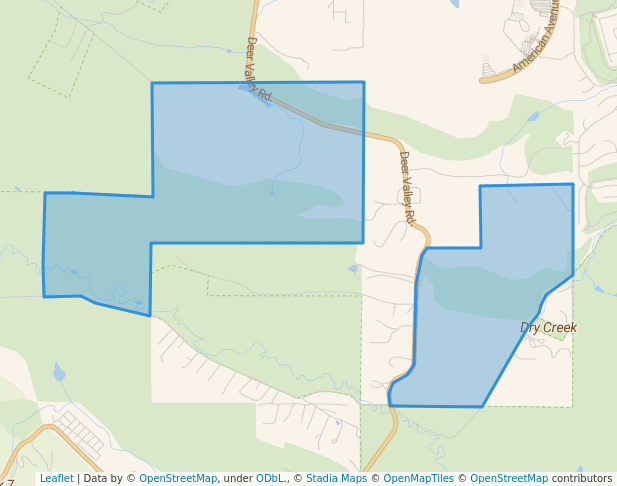 walking in Marsh Creek map in Brentwood