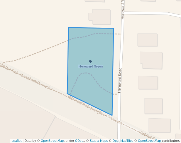 walking in Hereward Green map in Victoria