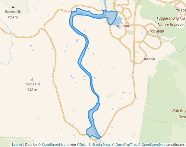 walking in Lanyon Landscape Conservation map in Greenway
