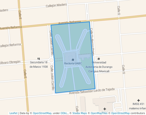 Jardines Rectoría UABC