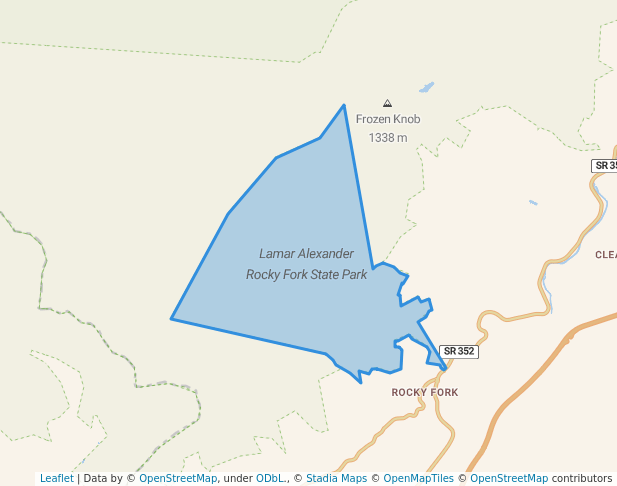 Lamar Alexander Rocky Fork State Park