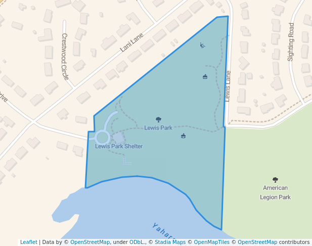 walking in Lewis Park map in McFarland