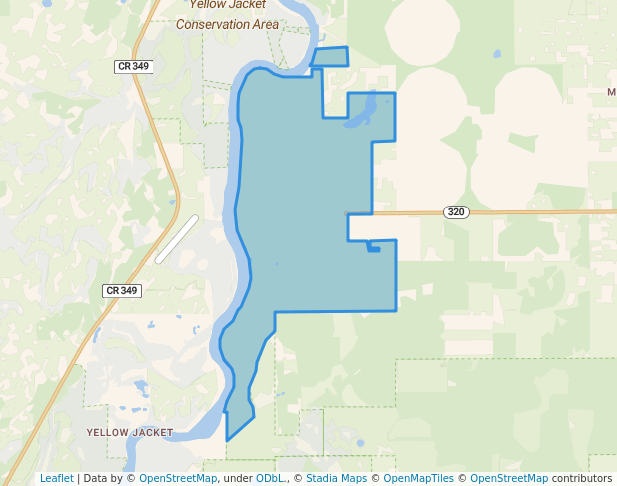 walking in Manatee Springs State Park map in Chiefland