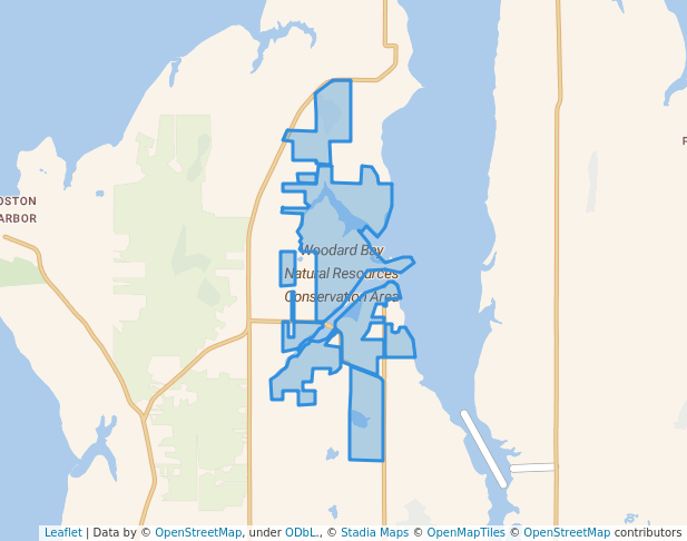 walking in Woodard Bay Natural Resources Conservation Area map in Lacey