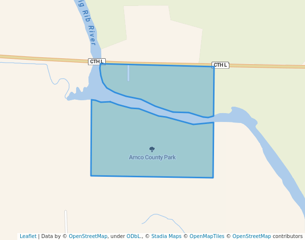 walking in Amco County Park map in Athens