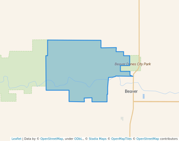 walking in Beaver River Wildlife Management Area - McFarland Unit map in Beaver