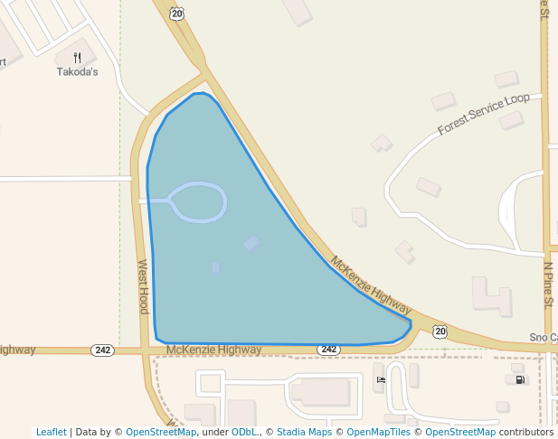 walking in East Portal map in Sisters