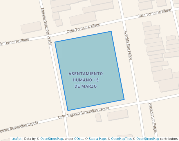 walking in Parque 15 de Marzo map in Sullana