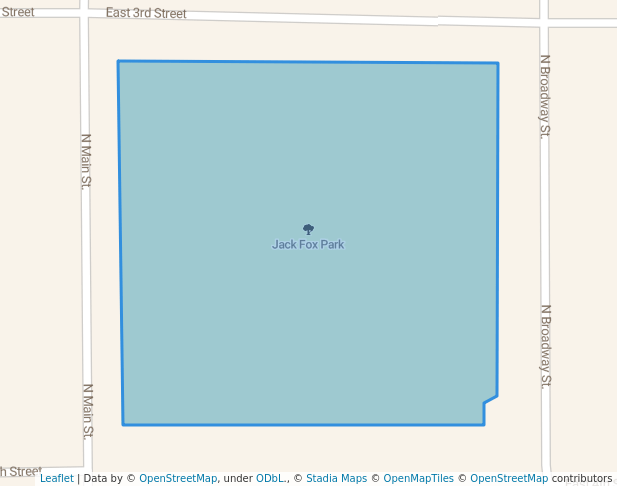 walking in Jack Fox Park map in Canton