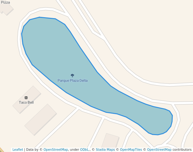 walking in Parque Plaza Delta map in Villa Nueva