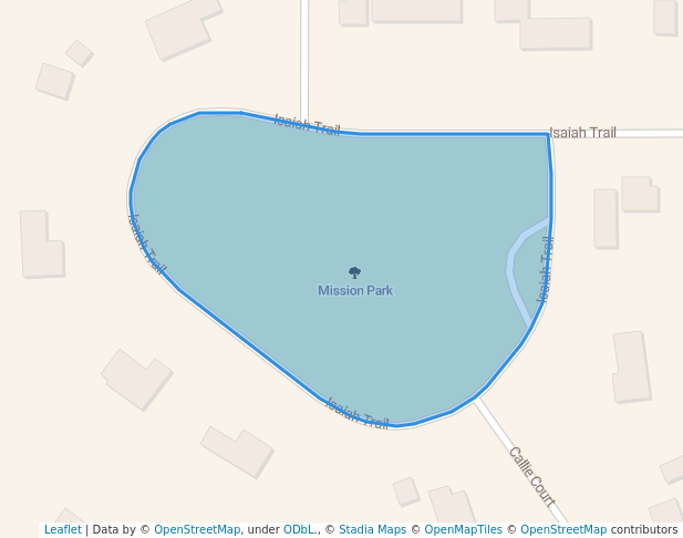 walking in Mission Park map in Belgrade