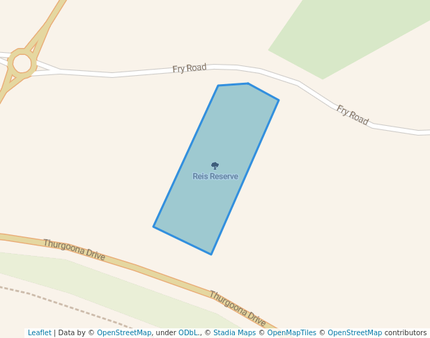 walking in Reis Reserve map in Thurgoona