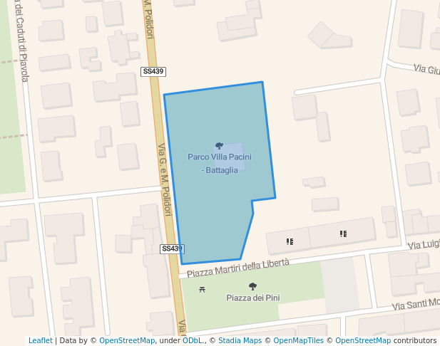 walking in Parco Villa Pacini - Battaglia map in Bientina