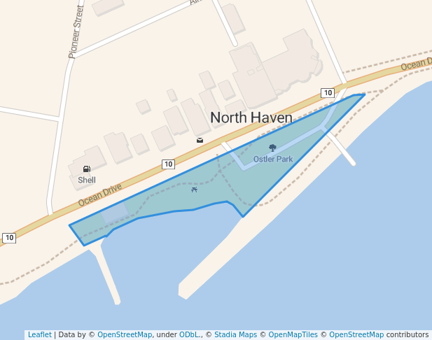 walking in Ostler Park map in North Haven