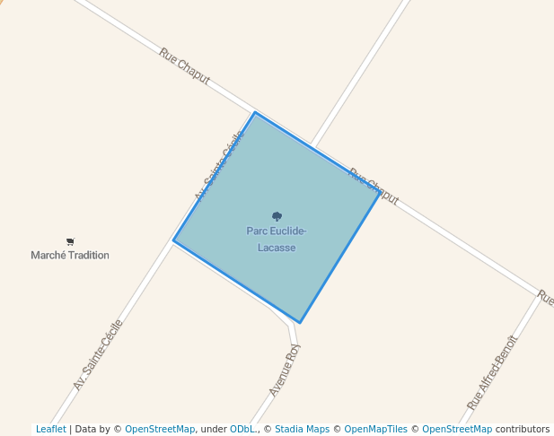 walking in Parc Euclide-Lacasse map in Saint-Pie
