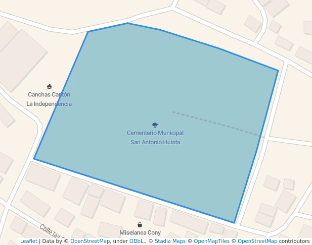 walking in Cementerio Municipal San Antonio Huista map in San Antonio Huista