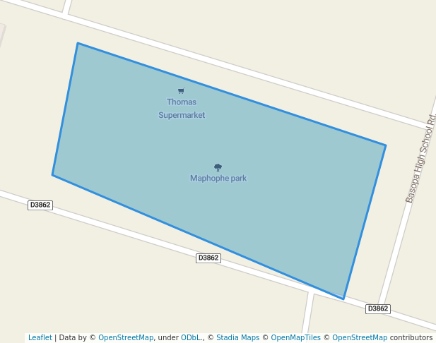 Maphophe park in Maphophe | Map and Routes