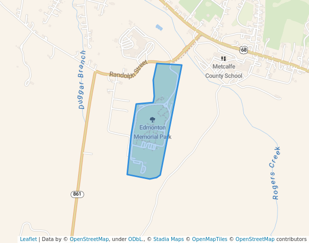 walking in Edmonton Memorial Park map in Edmonton