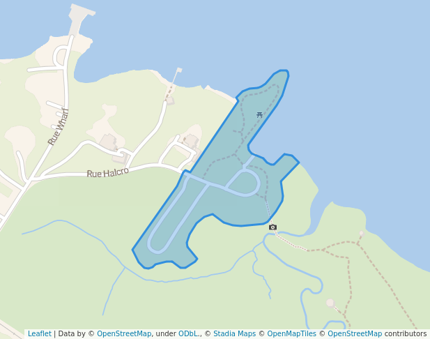 walking in Jack Layton Park map in Hudson
