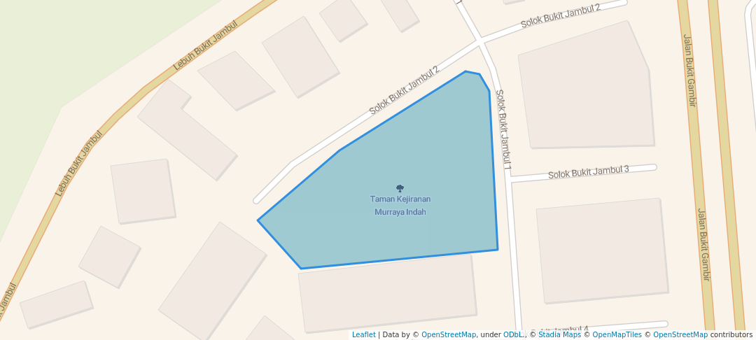 walking in Murraya Indah Neighbourhood Park map in Bayan Lepas