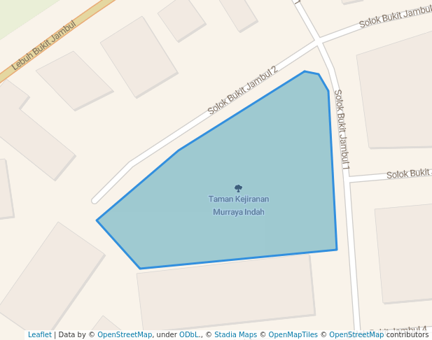 walking in Murraya Indah Neighbourhood Park map in Bayan Lepas