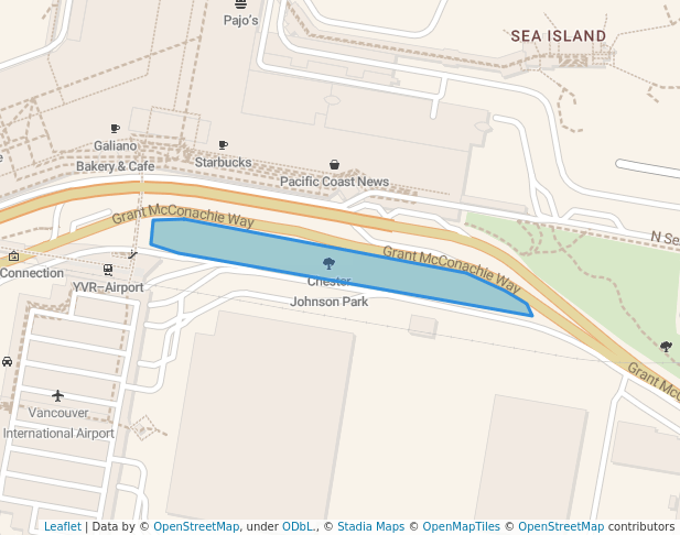 walking in Chester Johnson Park map in Richmond