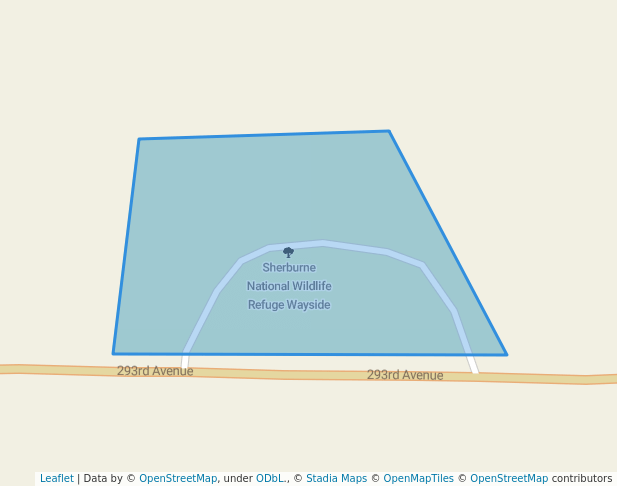 walking in Sherburne National Wildlife Refuge Wayside map in Zimmerman