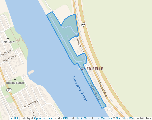Marmet Locks Recreation Area in Belle | Map and Routes