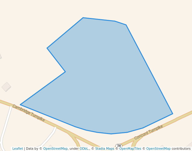 walking in Mill Brook map in Concord