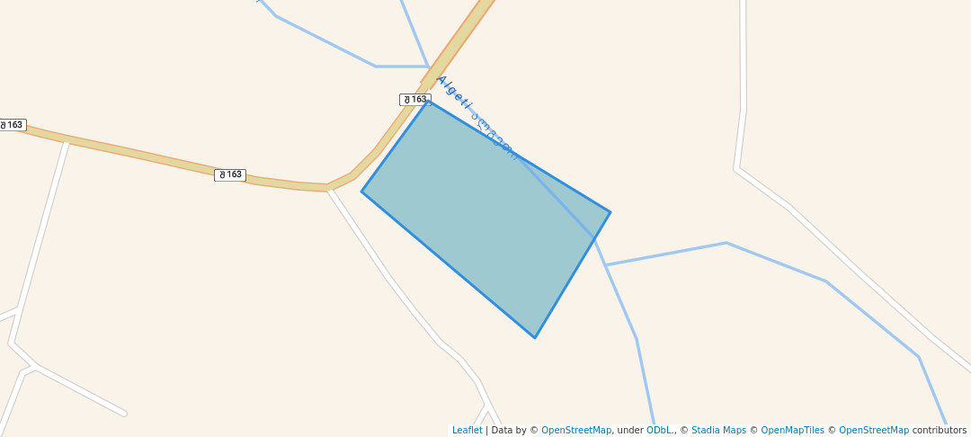 walking in II WW Memorial Park map in Algeti