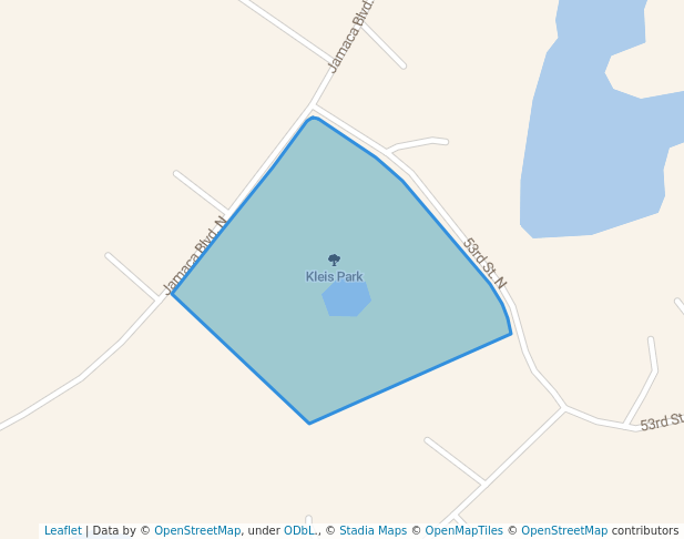 walking in Kleis Park map in Lake Elmo