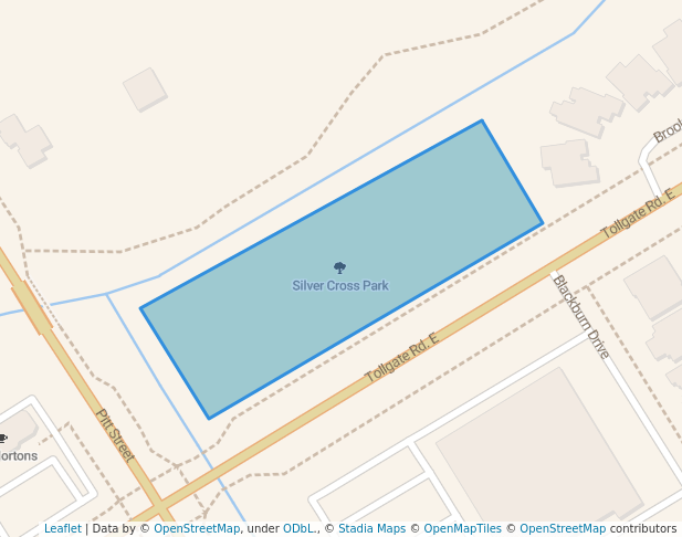 walking in Silver Cross Park map in Cornwall