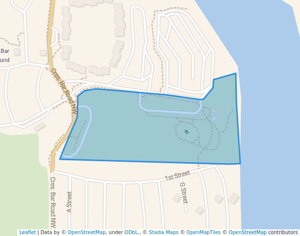 walking in Riverbend Park map in Quincy