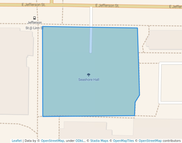 walking in Seashore Green map in Iowa City