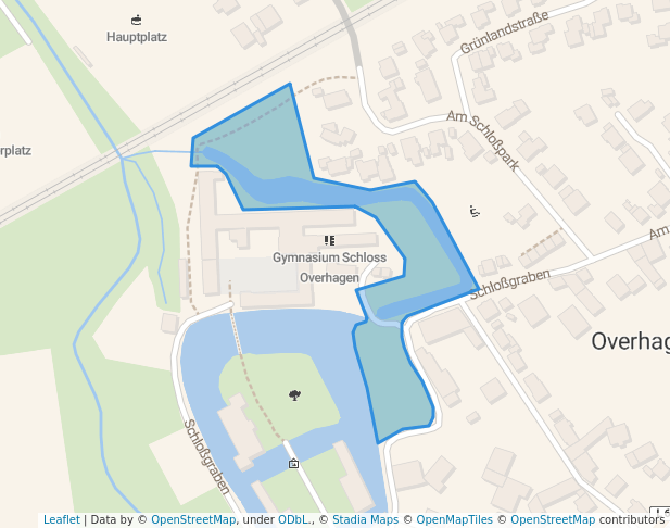 walking in Schlosspark map in Lippstadt