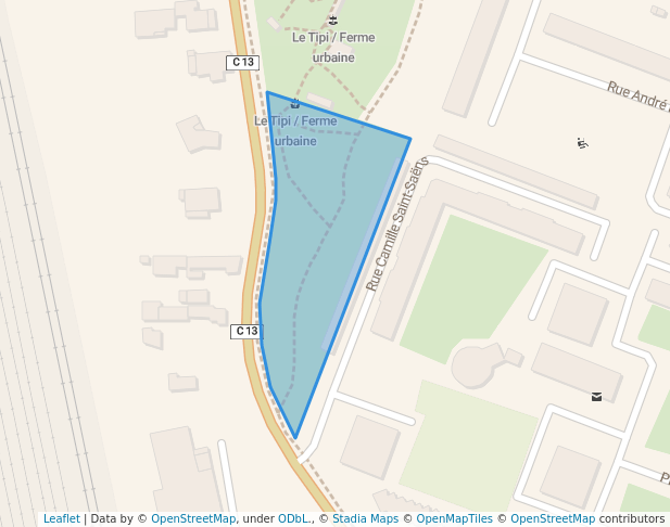 walking in Parc de la Laïcité map in Avignon