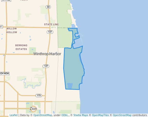 walking in North Point Marina map in Zion