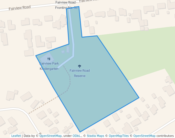 walking in Fairview Road Reserve map in Rotorua